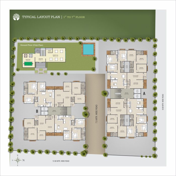 typical Floor Plan 1st to 7th Floor